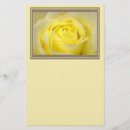 Search for yellow rose stationery paper Feminine