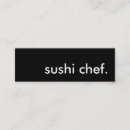 Recherche de chef de sushi cartes visite Cuisinier