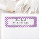 Search for purple dots return address labels Pattern