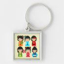 Search for kokeshi keychains Kawaii