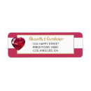 Search for ruby wedding anniversary return address labels Elegant