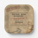 Search for escape room paper plates Detective