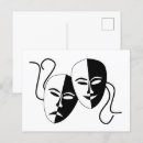 Recherche de masques de théâtre cartes postales Drame