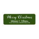 Search for best wishes return address labels Xmas