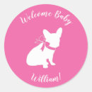 Search for pink french bulldog stickers Puppy