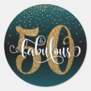 Search for 50th birthday designs stickers 50 and fabulous