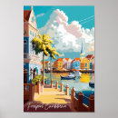 Search for vintage travel caribbean posters Illustration