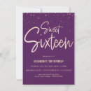 Search for 4x6 happy birthday invitations Purple