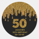 Search for elegant 50th birthday stickers Glam