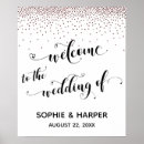 Search for rose gold wedding signs Welcome