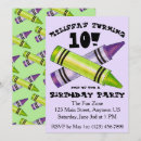 Search for kids art party invitations Girl