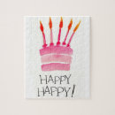 Search for birthday cake puzzles Kids