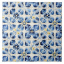 Search for vintage floral tiles Blue