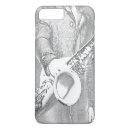 Search for saxophone iphone cases Black