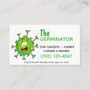 Recherche de germe cartes visite Nettoyage