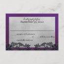 Search for purple black silver invitations Gothic