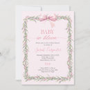 Search for shabby invitations Pink bow