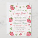 Search for strawberry baby girl shower invitations Is on the way