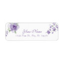 Search for purple floral wedding return address labels Roses