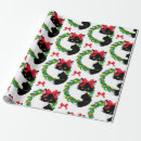 Search for black cat christmas wrapping paper Xmas