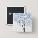 Search for blue trees square buttons Abstract