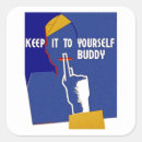 Search for buddies stickers Vintage