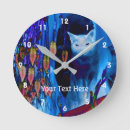 Search for siamese cat clocks Blue