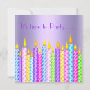 Search for candle square invitations Purple