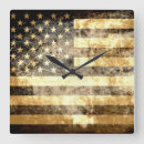 Recherche de drapeau américain grunge horloges Les etats unis
