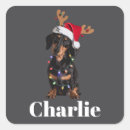 Search for cute dachshund stickers Santa paws
