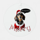Search for black santa ornaments Dachshund