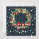 Search for holly wreath christmas cards Pine