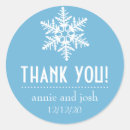 Search for winter wonderland wedding stickers Blue