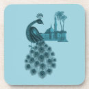 Recherche de paons dessous de verres Botanique