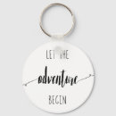Search for adventure begins keychains Typography
