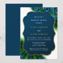 Search for gold peacock wedding invitations Green
