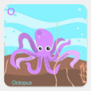 Search for cartoon octopus stickers Marine