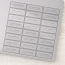 Search for transparent return address labels Elegant