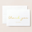 Search for real foil thank you cards Gold