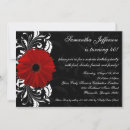 Search for gerbera daisy invitations Red