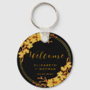 Search for lettered keychains Black and gold