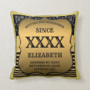Search for 50th birthday pillows Black and gold