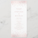 Search for rose gold wedding programs Ceremony