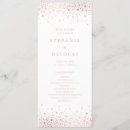 Search for rose gold wedding programs Formal