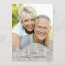 Search for 25th silver wedding anniversary invitations Glitter