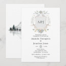 Search for monogram engagement party invitations Crest
