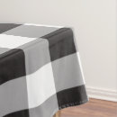 Search for black and white checkered tablecloths Buffalo plaid
