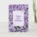 Search for floral birthday cards Purple