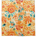 Search for orange and teal shower curtains Sunny