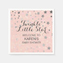 Recherche de rose noir serviettes Baby shower
